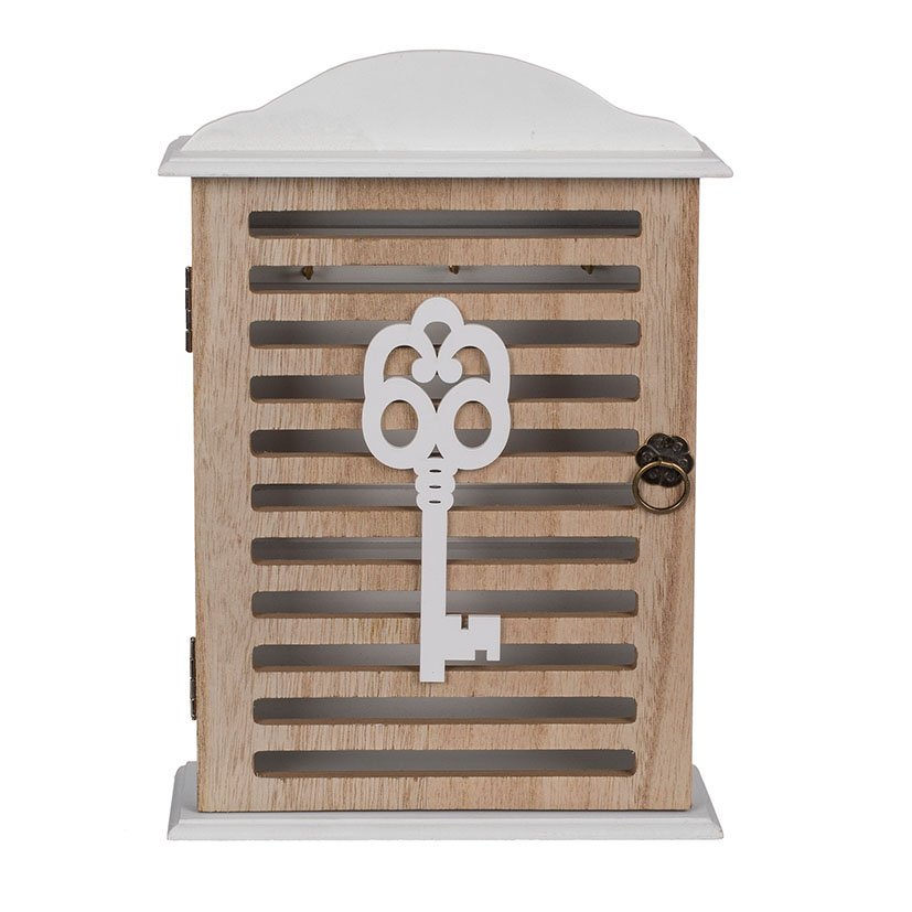 CAJA Blanca Madera para Llaves OOTB 5X19 Cm decorativo