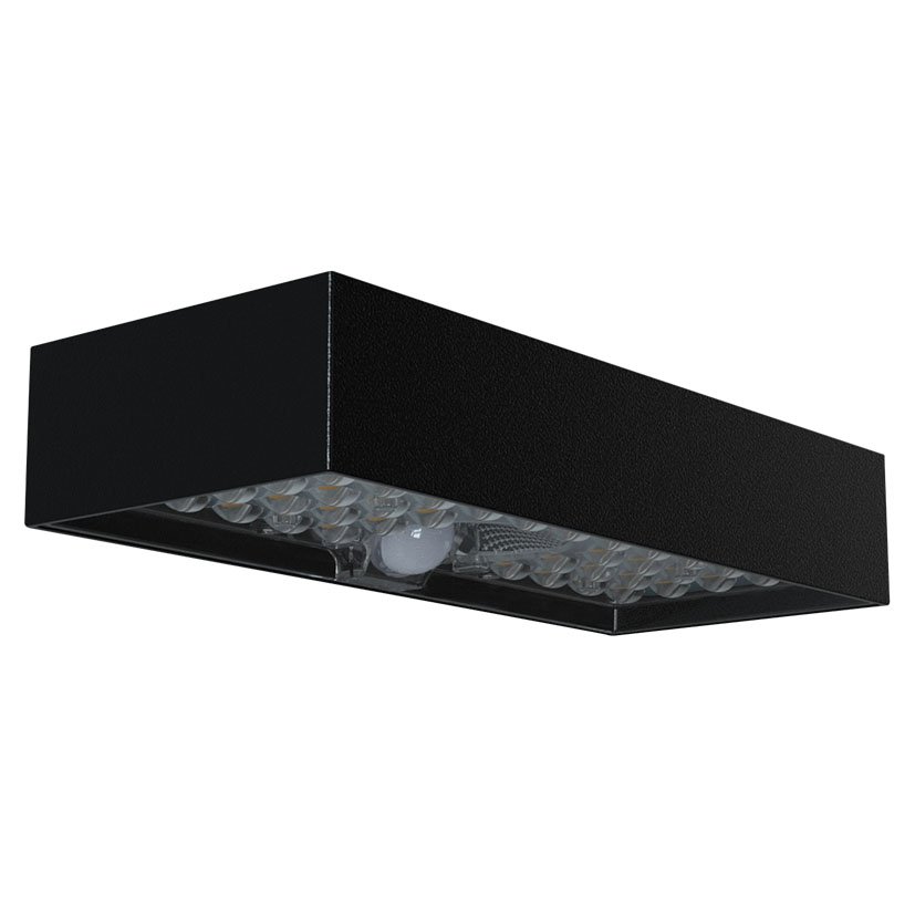 APLIQUE LED SOLAR IP65 900LM 6W NEGRO