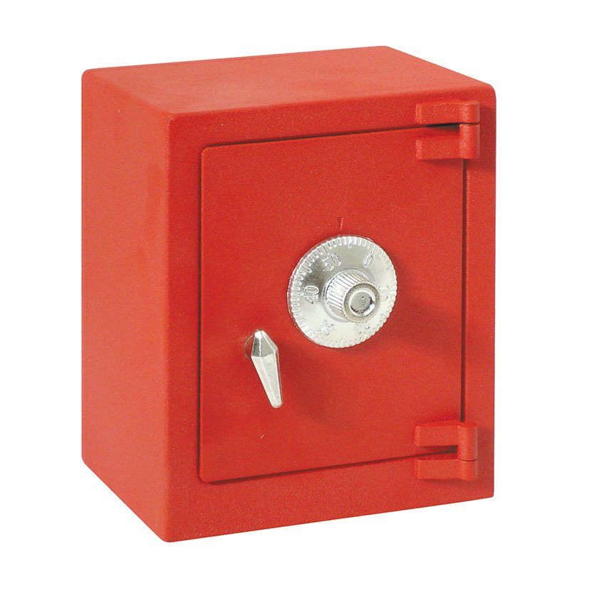 HUCHA CAJA Fuerte Infantil ROJO Btv cajita caudal