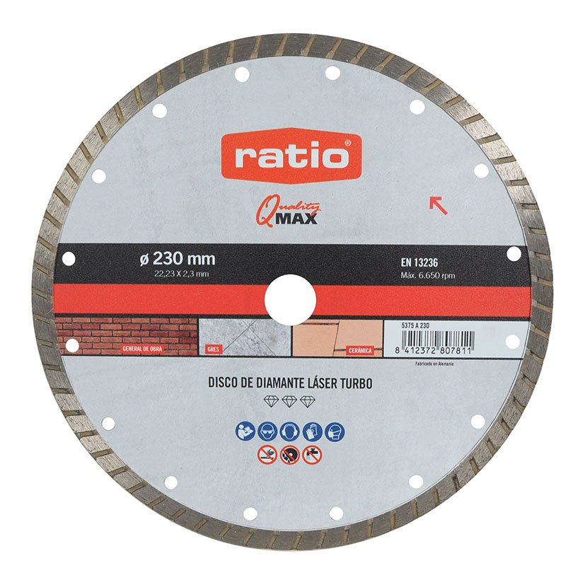 DISCO Diamante TURBO MAT DUROS 230 MM RATIO 230 MM 230X2