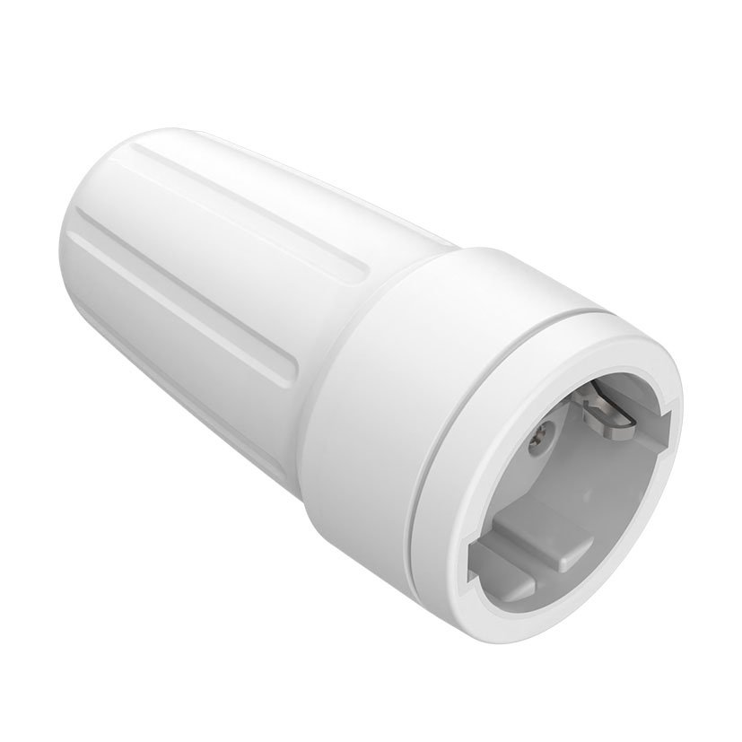 BASE TT 16A-250 V Caucho Blanco Duolec 250 V clavija bas