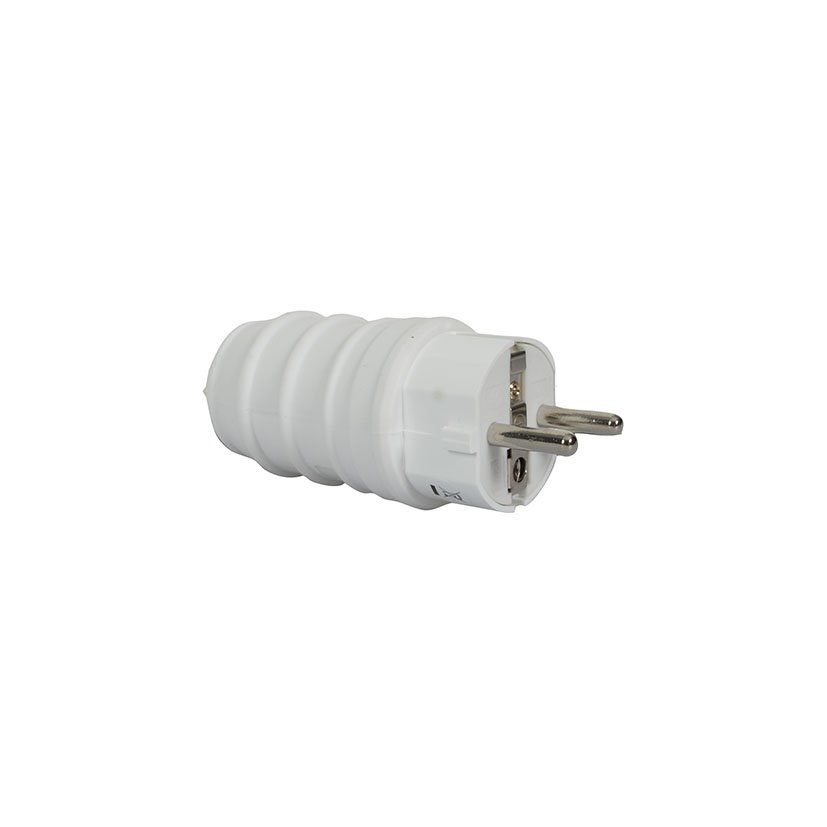 Clavija 4 8 MM Caucho 16A-250 V BLA Duolec 4.8 MM Blanco bas adaptador