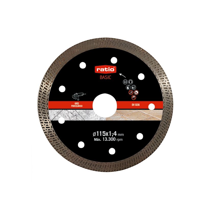 DISCO TURBO Porcelanico Ø115 BASIC RATIO 115X1 4 Mm