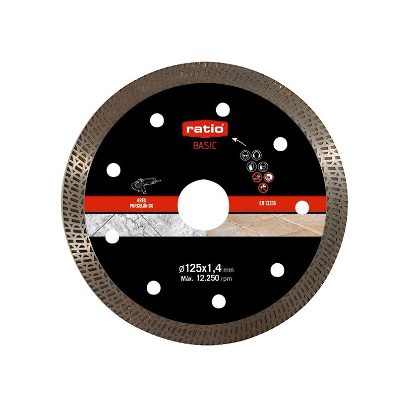 DISCO TURBO Porcelanico Ø125 BASIC RATIO 125X1 4 Mm