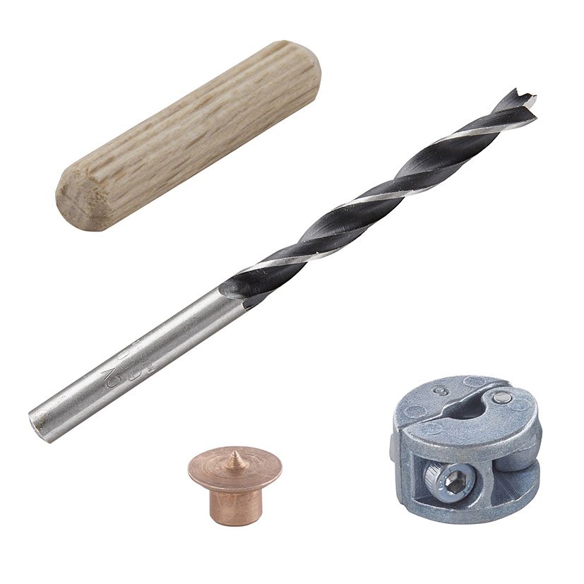 Juego 31 Clavijas MAD Ø 6 MM Wolfcraft 6 MM espiga tubillon