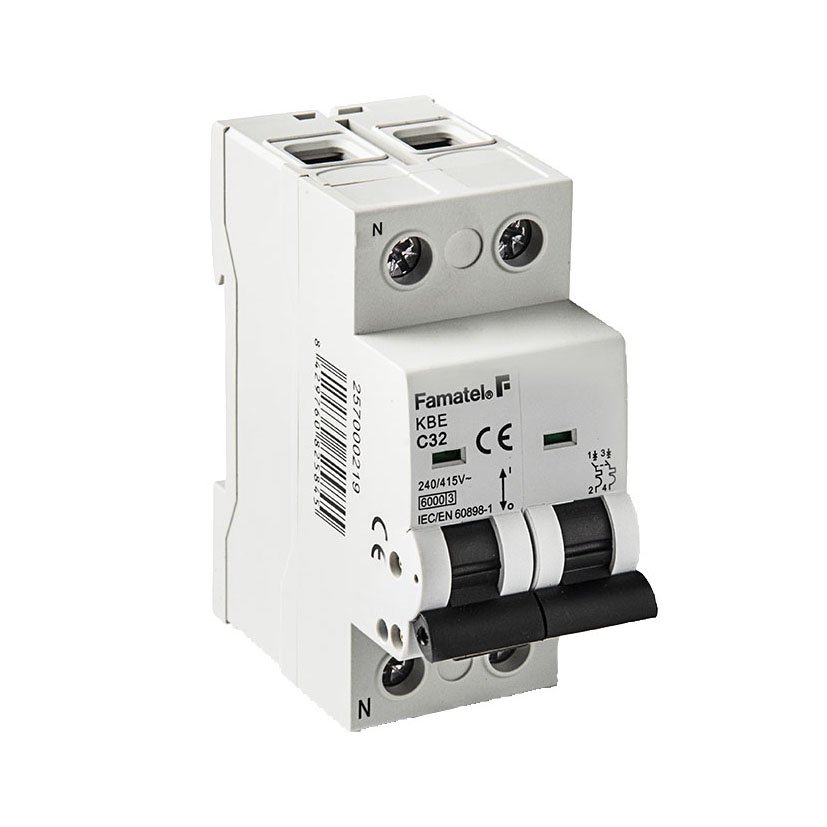 Magnetotérmico 1P+N 32 Amperios Famatel fusibl cebador