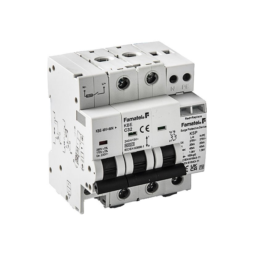 COMBI 2P 40 Amperios Famatel 40A magnetotérmico fusibl