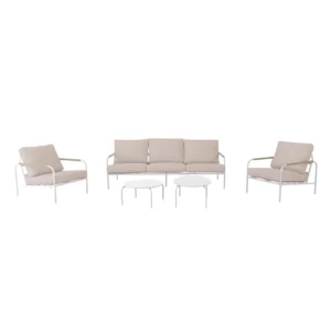 SET Jardin OSLO 5 Piezas 209X90X69 Cm 73X90X69 Cm mueble metal