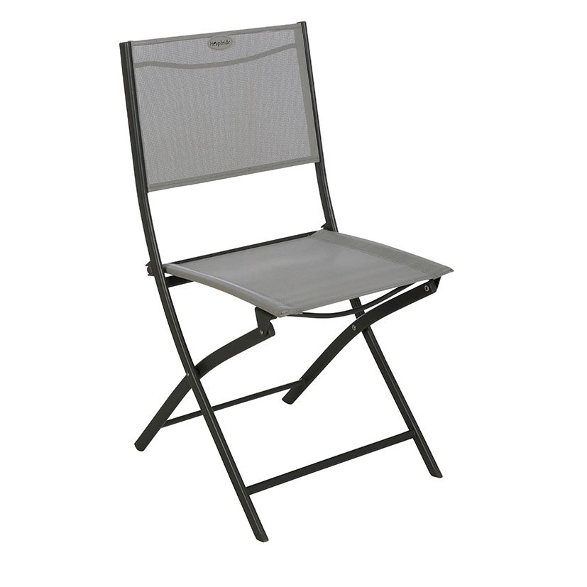 SILLA Metálica Plegable Grafito 52X46X99 Cm 46X6X100 Cm mueble metal