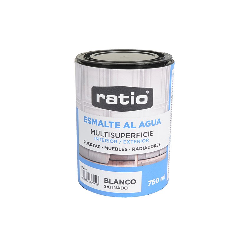 Esmalte ACRIL Satinado MULT BL RATIO 750 ML Blanco esmalt agua