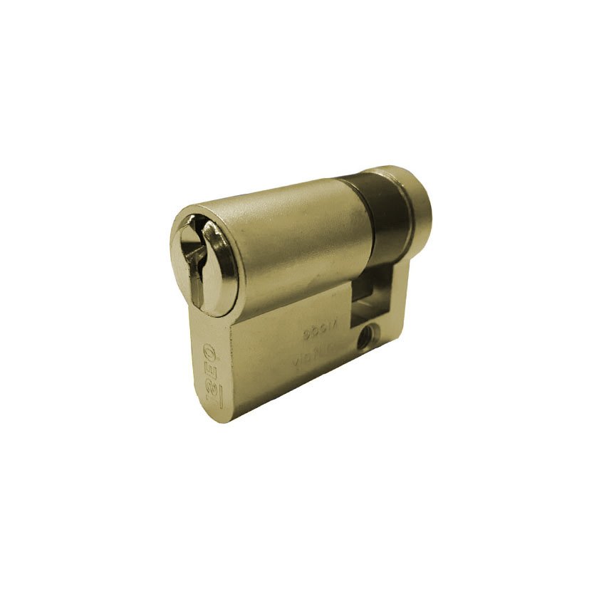 Cilindro F5 Monoperfil 30X10 LAT L DIN Iseo 30X10 Mm Latón vía de emergencia