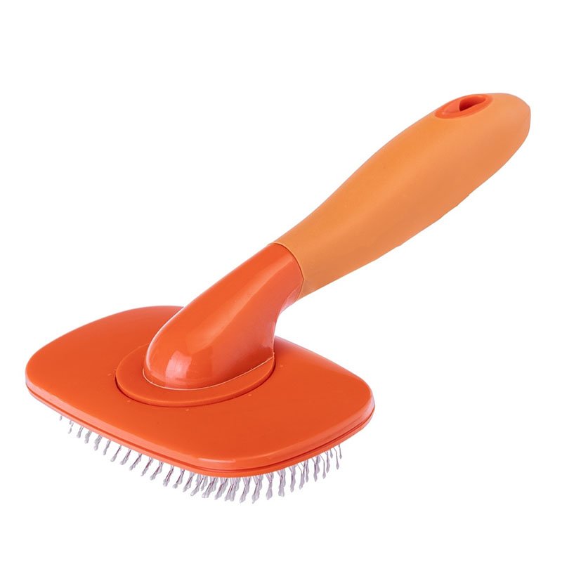 Cepillo Metalico PERRO PETS CLUB Naranja 10X5X15 5 Cm mascota