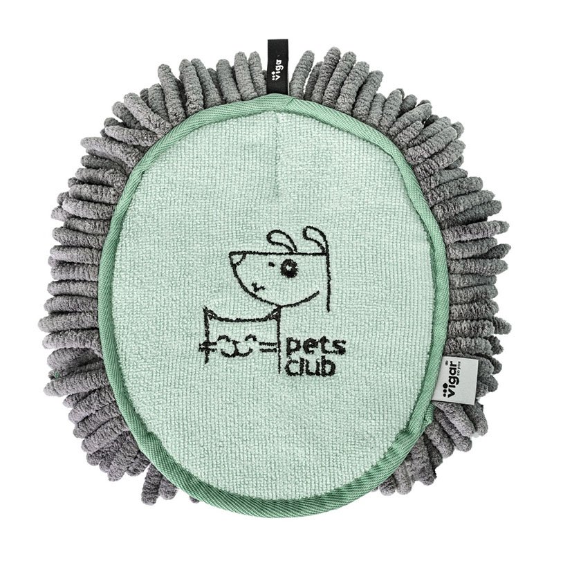 MANOPLA MICROFIBRA PETS CLUB VERDE
