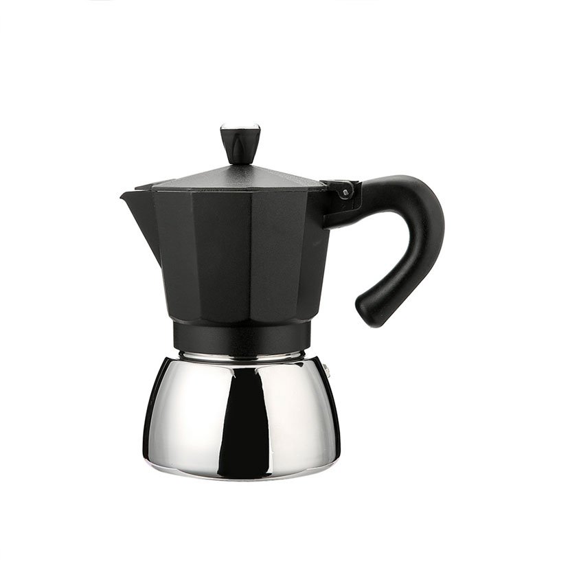 Cafetera ACERO ALUM DARK 3 TZ Habitex Inox aluminio
