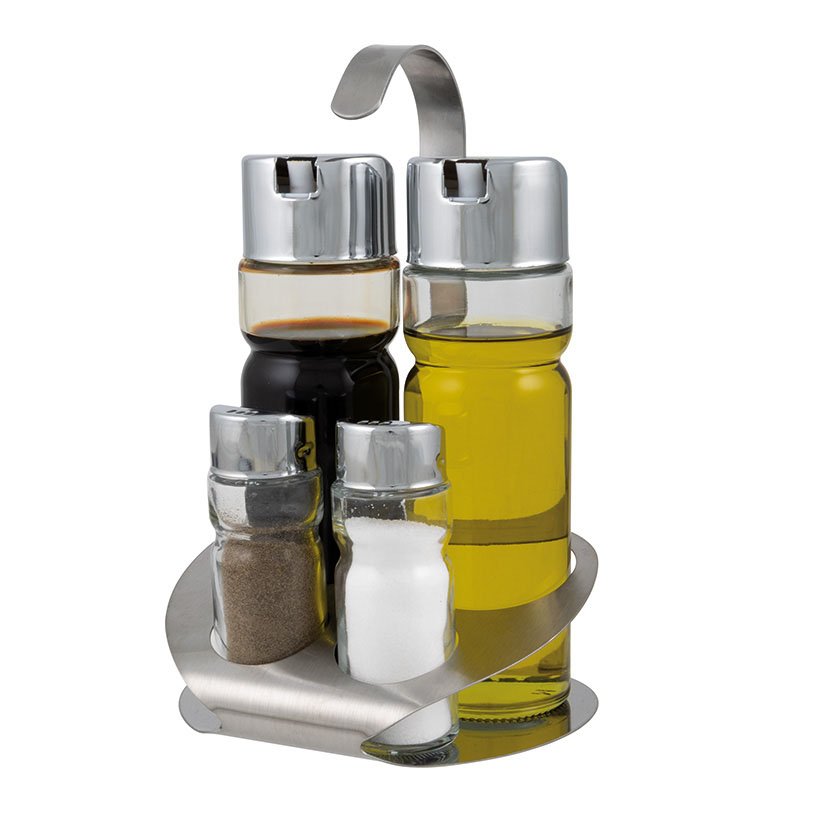 Aceitera Sobremesa TWIN 4 PZAS Habitex 8X15 2 Cm vinagrera