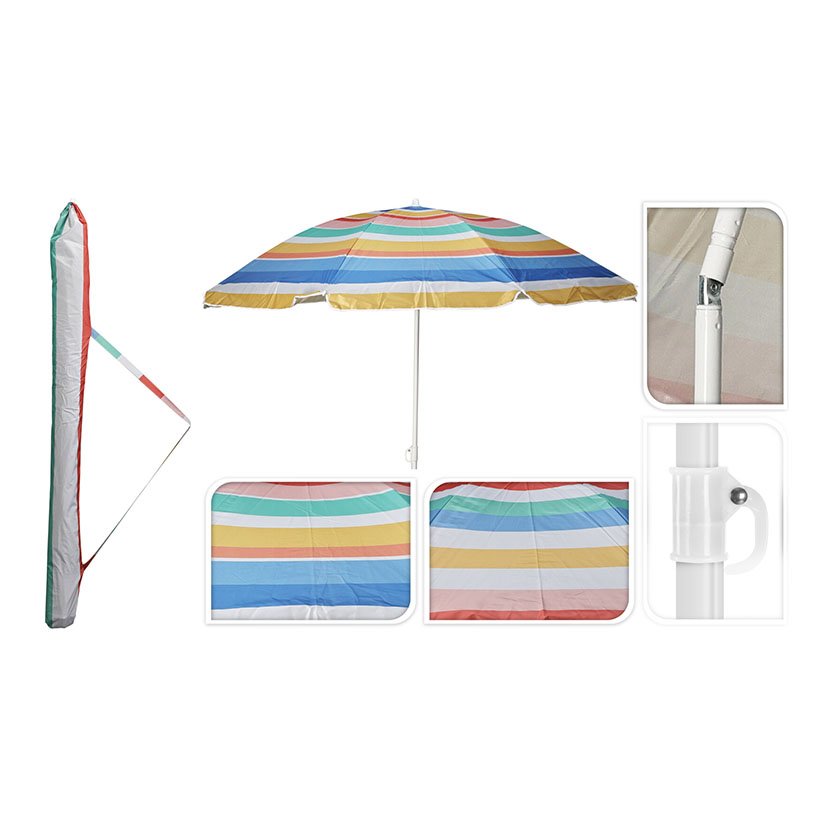 SOMBRILLA PLAYA C. SURT. Ø170