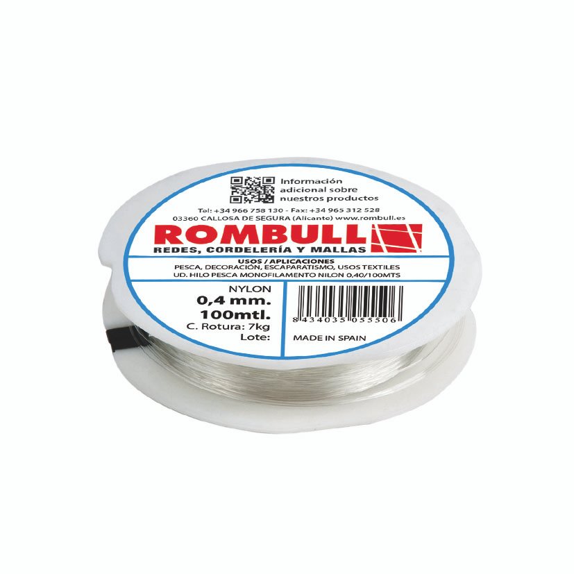 HILO PESCA MONOFASICO NYLON 0,35/100M