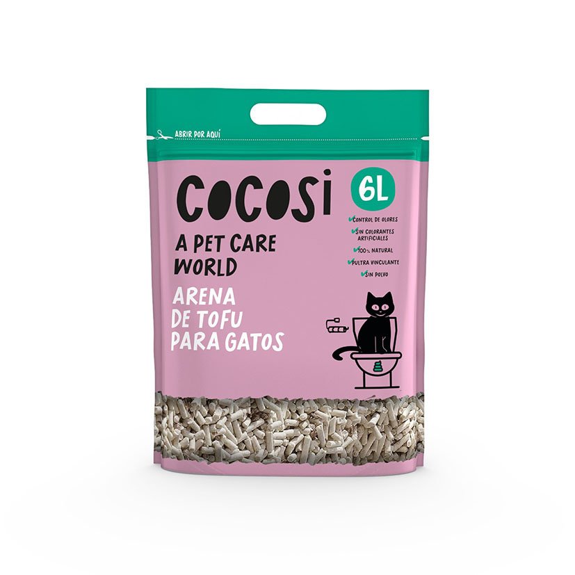 ARENA VEGETAL TOFU GATOS COCOSI 6L