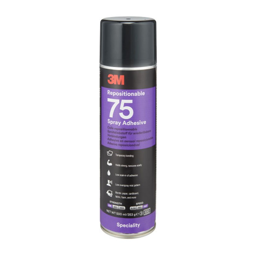 ADHESIVO  AEROSOL TRANSP. 75. 500 ML.