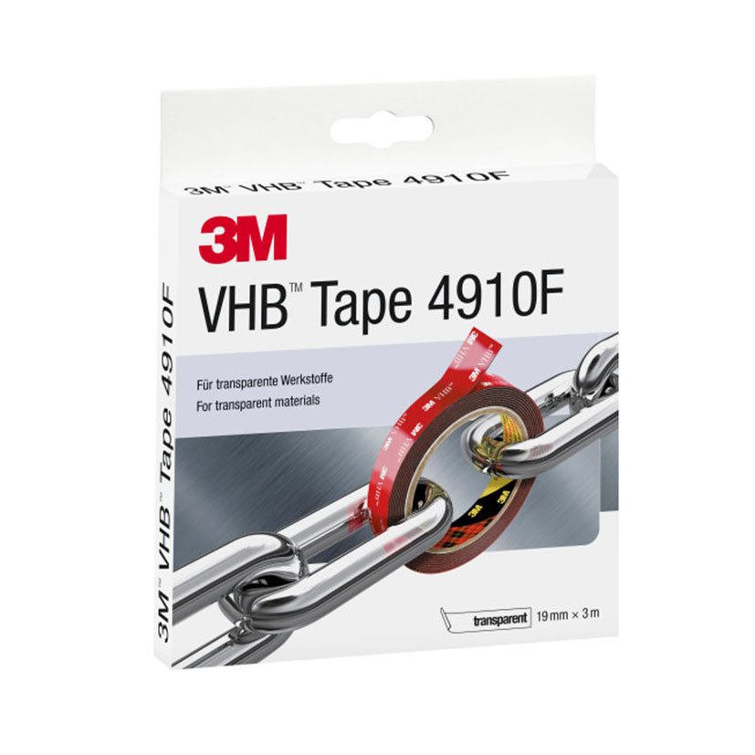 CINTA Acríl VHB 4910 19X3M 1,0 MM 4910.19X3M 1,0 MM Transparente adhesiva