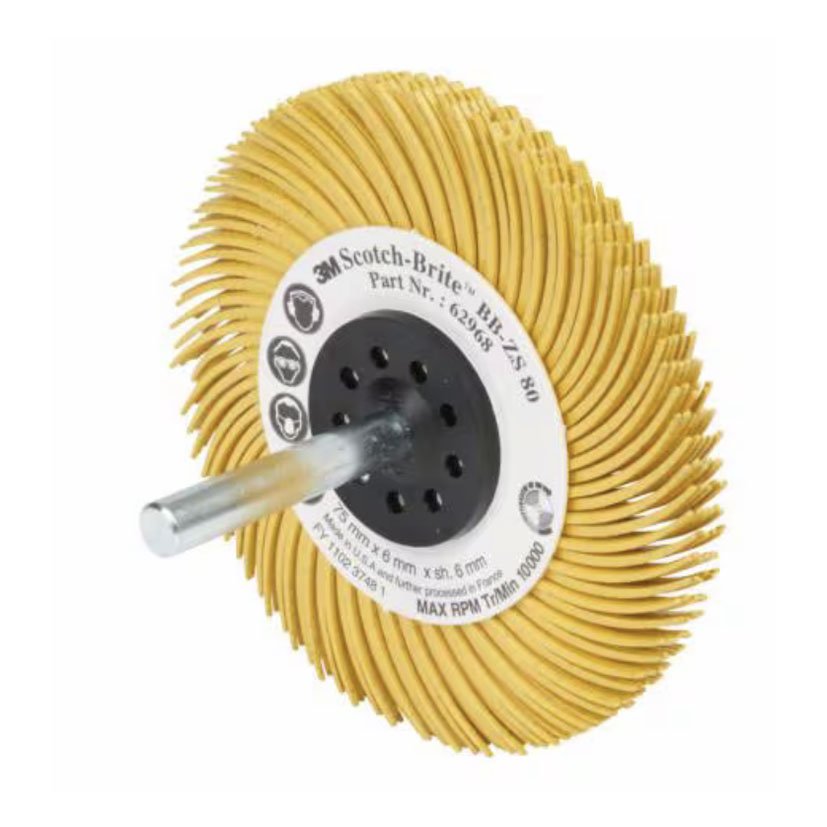 DISCO Bristle Bb-zs, 76 Mm, P80 TIPO C 3M abrasivo electroportatil