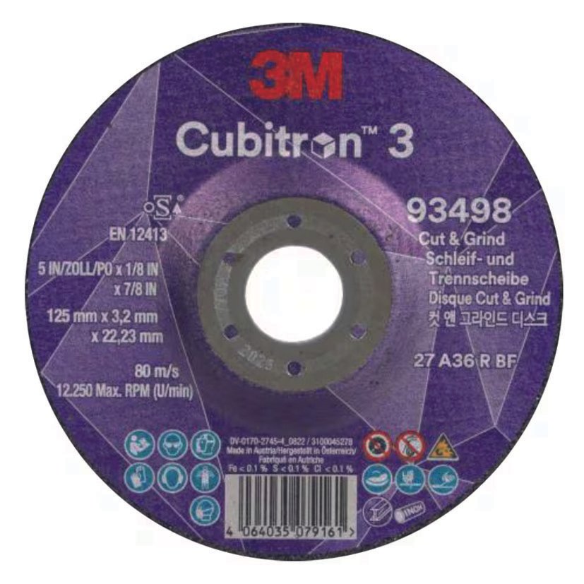 DISCO CTE/DESB.94946,125X4,2X22,23MM.10U