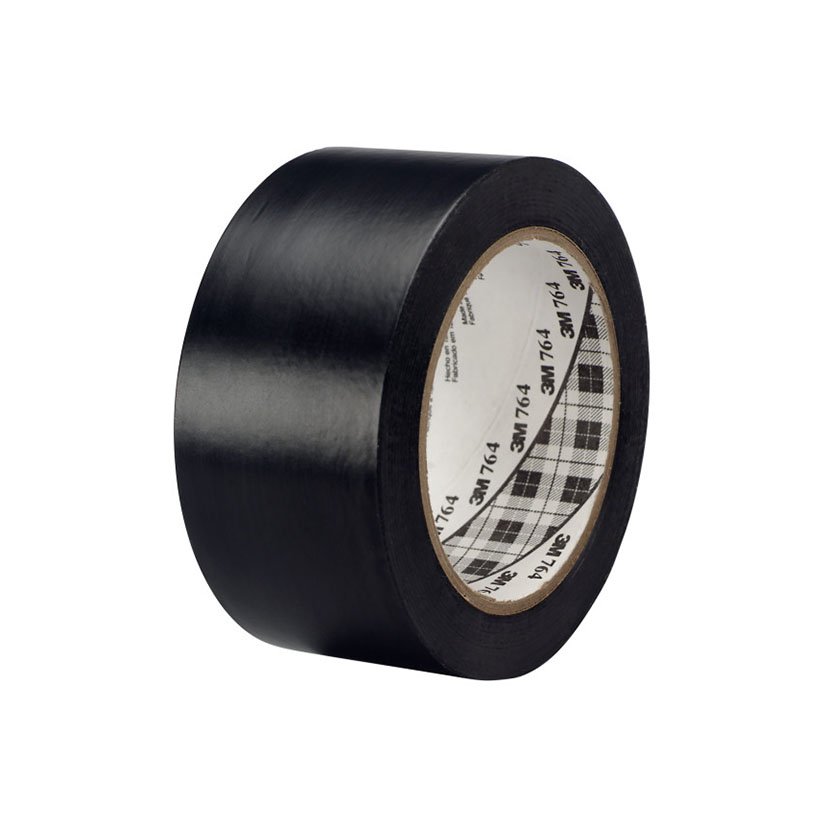 CINTA Vinilo 764, 50X33M 0,13 MM NEG 24U 0,13 MM Negro señalización
