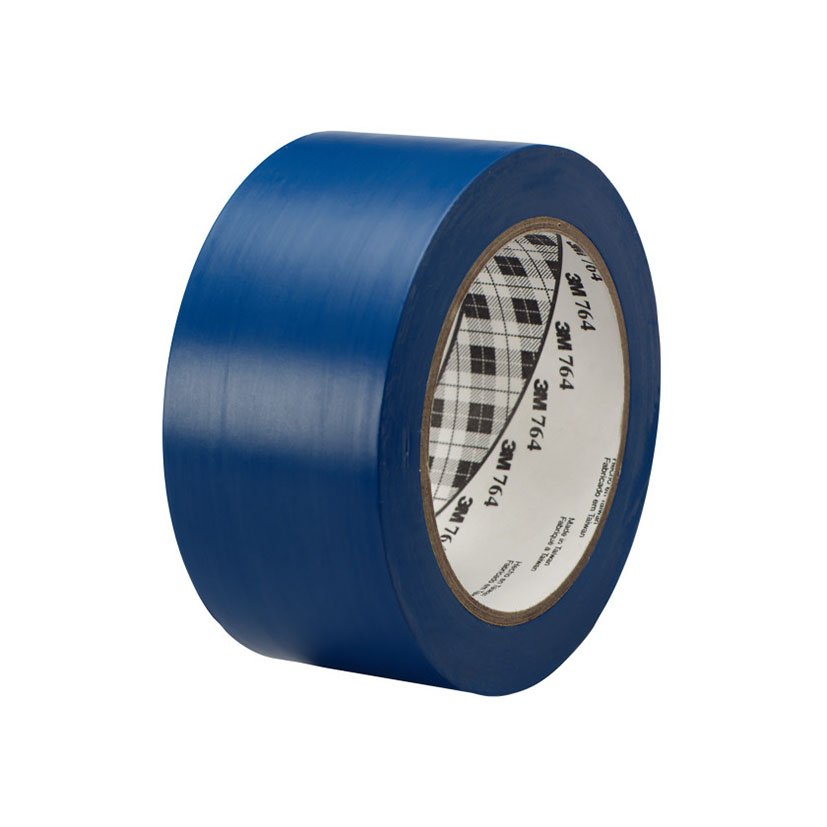 CINTA Vinilo 764, 50X33M 0,14 MM 24U 0,14 MM Azul señalización