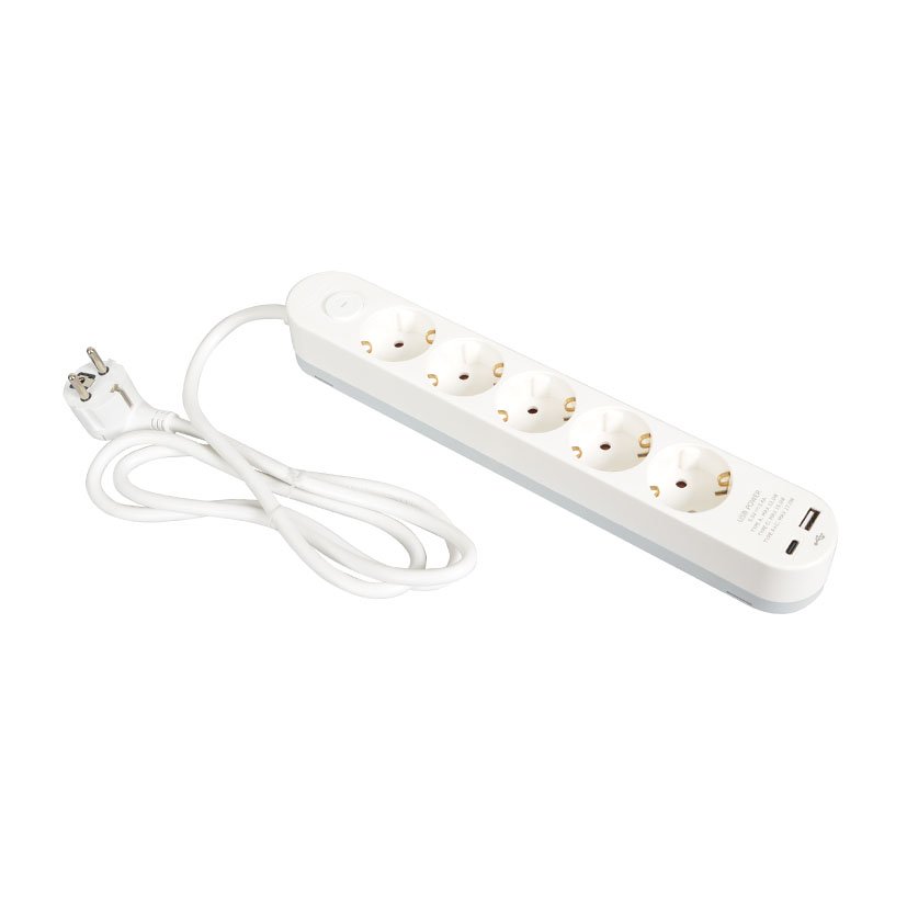 BASE C/INTER. 5 TOMAS USB A+C DUOLEC