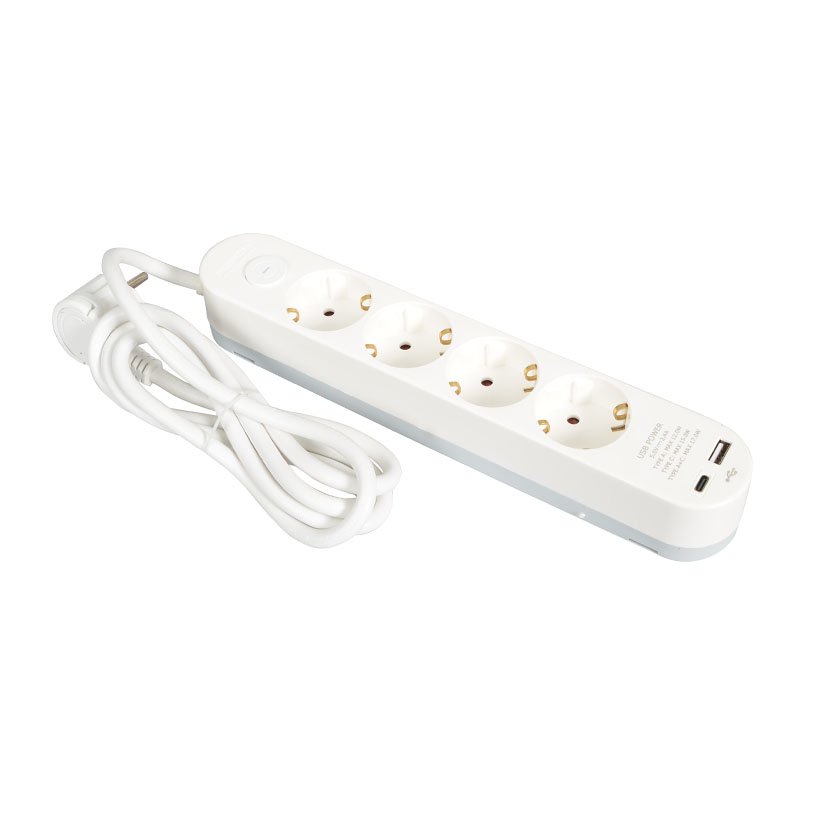 BASE C/INTER. 4 TOMAS USB A+C DUOLEC