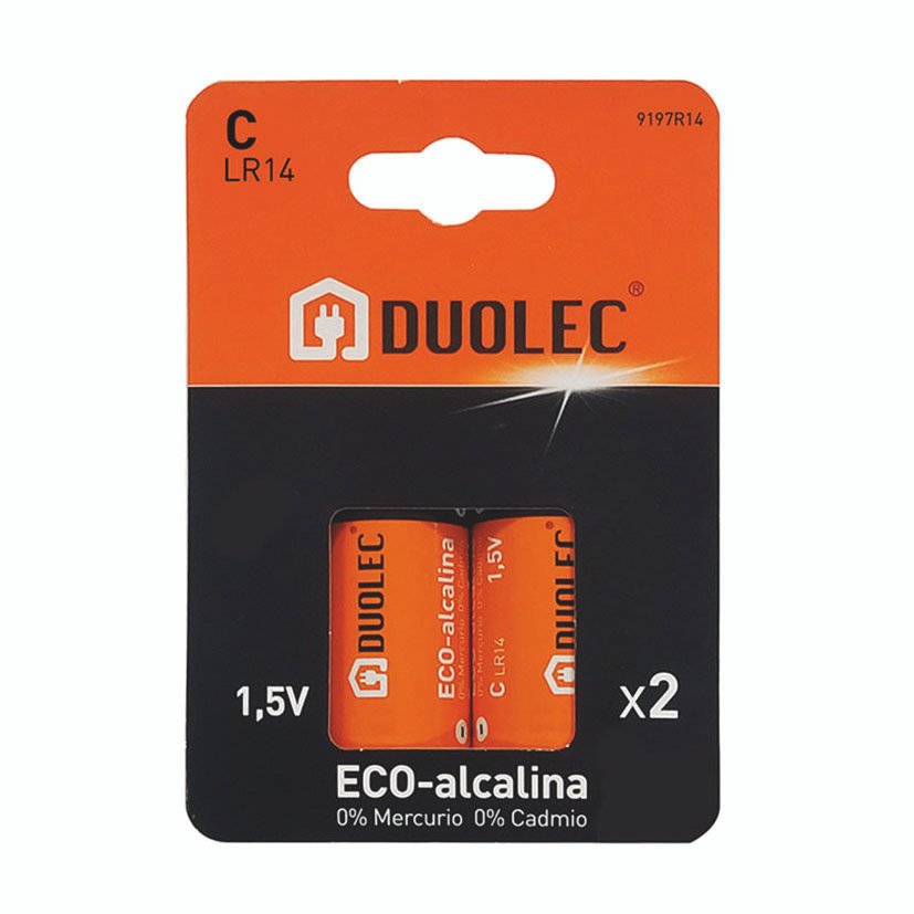 PILA ALCALINA C - LR14 BL.2 DUOLEC