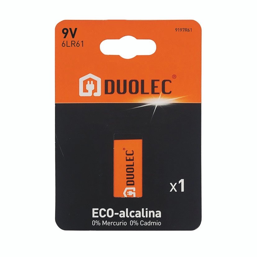 PILA ALCALINA 6LR61 - BL.1 DUOLEC