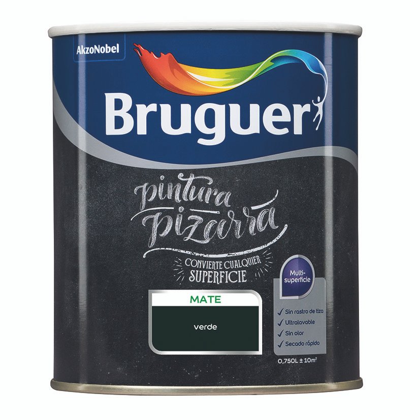 BR.ESMALTE PIZARRAS VERDE 0,75 l