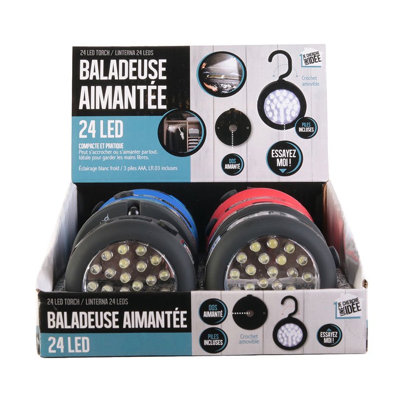 DISPLAY 8UN LAMPARA LED C/GANCHO