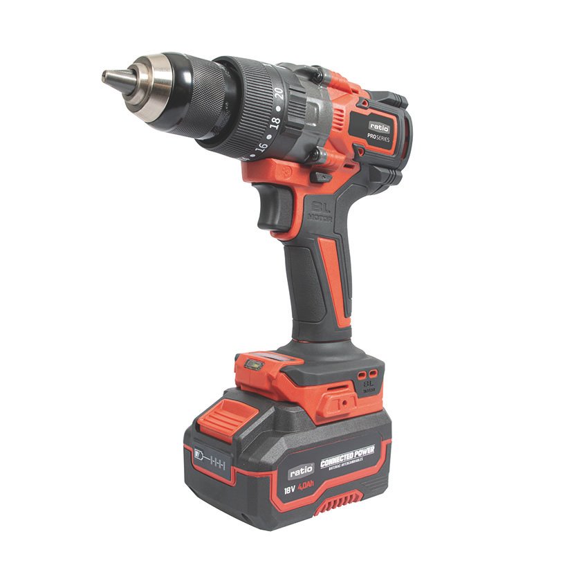 Taladro Percutor BAT RATIO R-AT150-2 4 RATIO Proseries 2X4 18 V atornillador batería