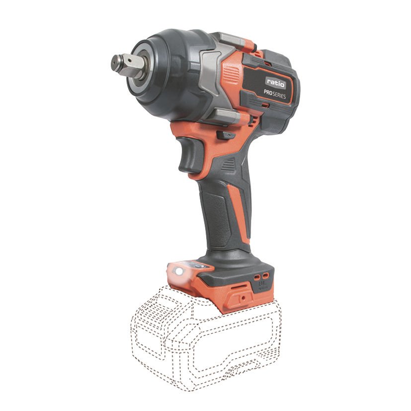 LLAVE DE Impacto Batería RATIO R-LL20-B RATIO Proseries 18 V 24 Mm taladro atornillador