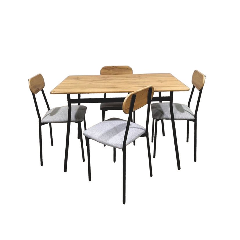 JUEGO MESA Y 4 Sillas Denali 110X70X75 CM cocina