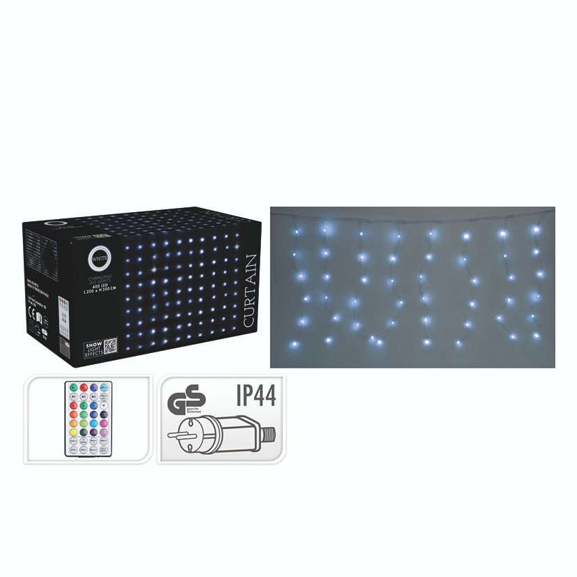 Cortina 400 LED LUZ Blanca 2X2M 2X2 M navideña