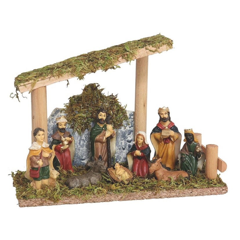 Nacimiento 9 Piezas 15 CM 7X20X15 Cm navideña
