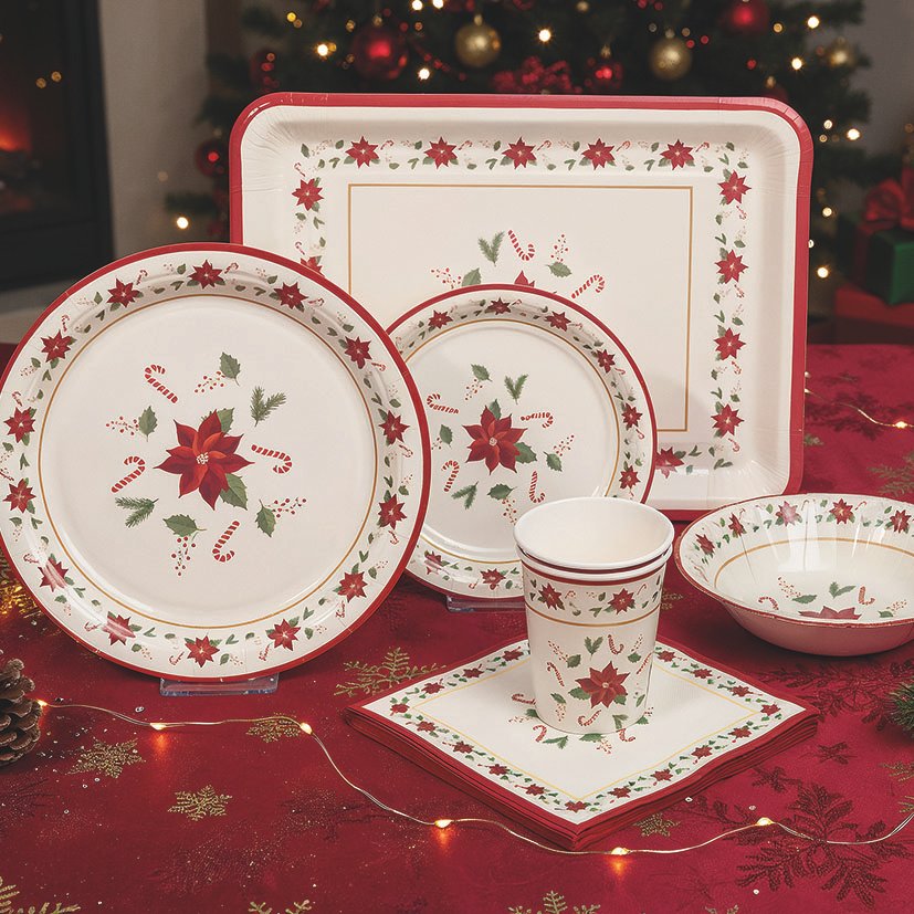 PLATOS 18 CM. NAVIDAD 8 UNIDADES