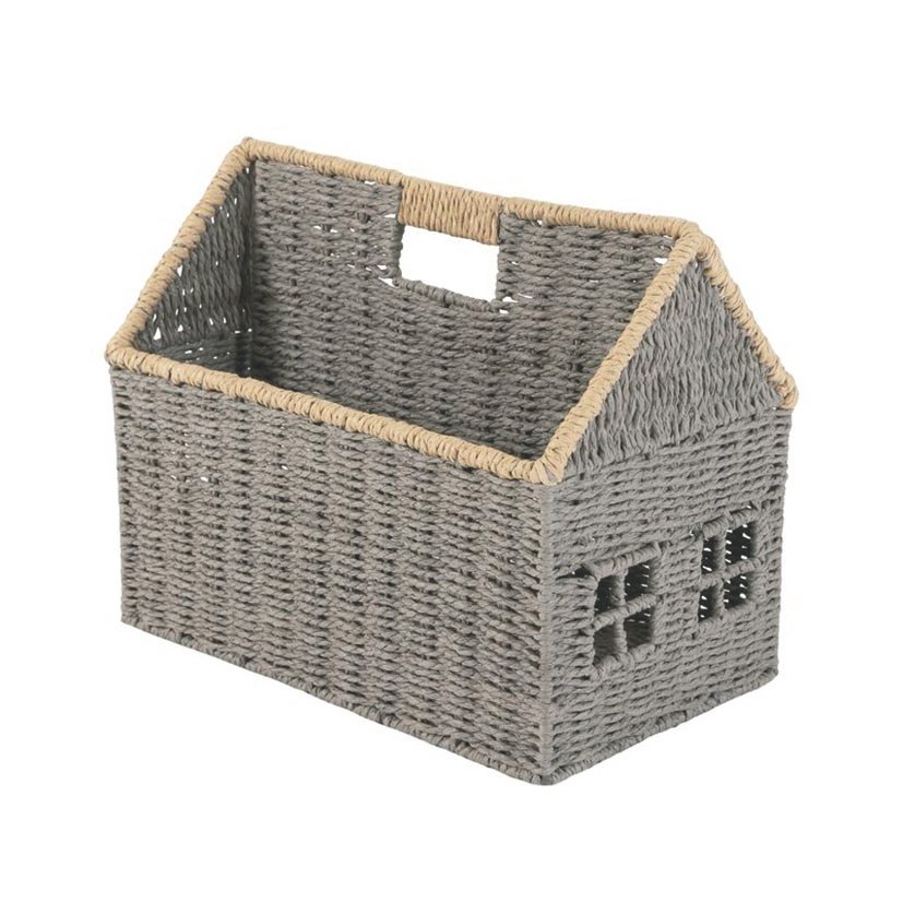 Revistero Bicolor GRIS 36X22X29 Cm decorativo