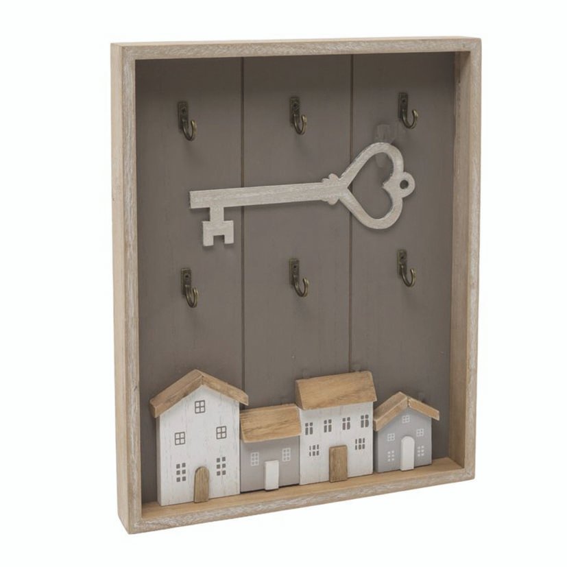 Cuelga Llaves Casitas Dcasa 24X30X3 Cm decorativo