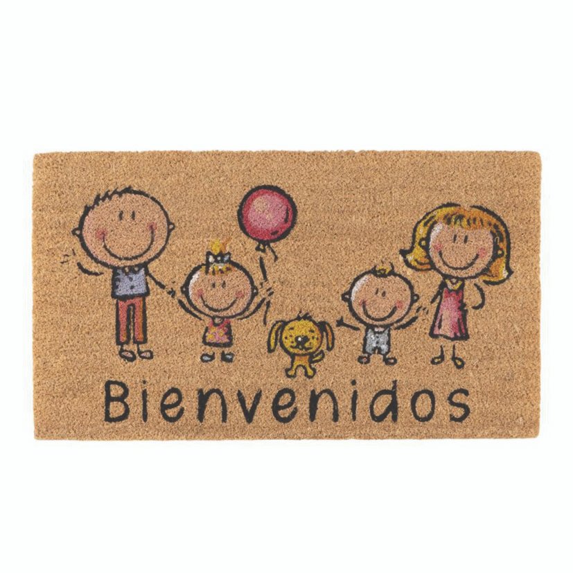 Felpudo 40X70 Antides Familia Dcasa 40X70X1 suelo antideslizante