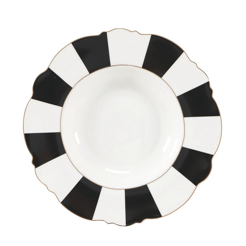 PLATO SOPERO 22.5CM.EXCELL.RAYAS 6 UDS.