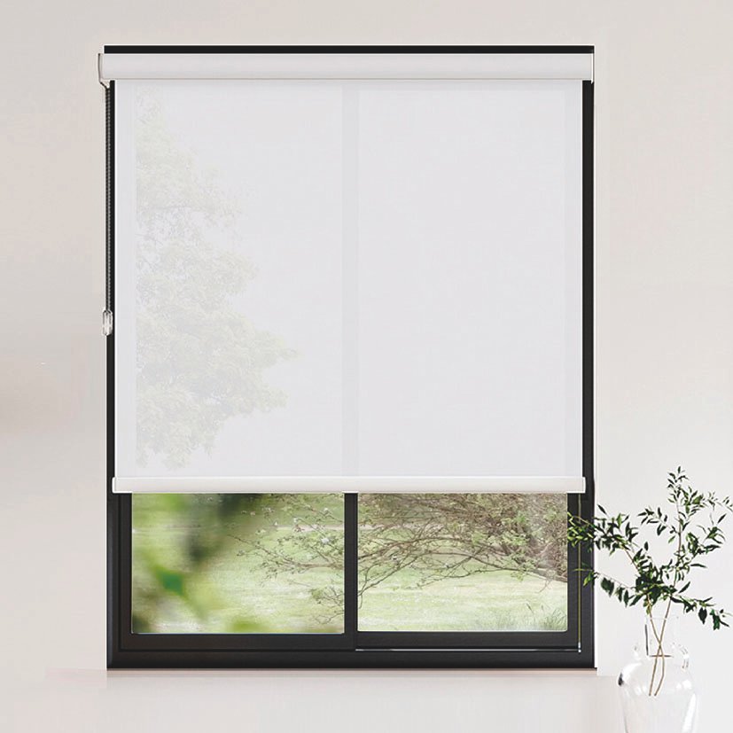 CORTINA ENROL.SUNSCREEN BLANCO 150X180