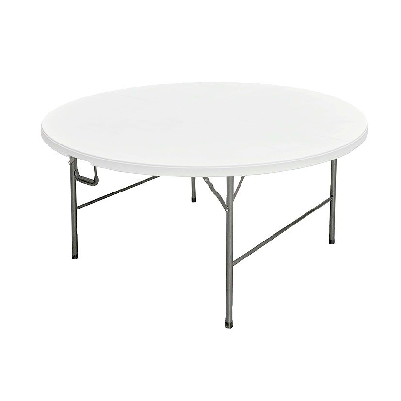 MESA PE Plegable TAY Redonda Ø180 CM 180X74 Cm mobiliario camping