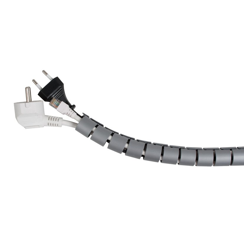 Organizador Cables GRIS 2M Ø 26 MM C/guia Duolec 26 MM