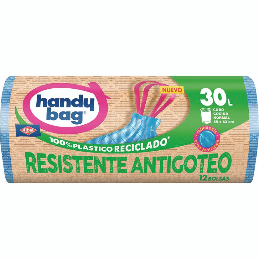 BOLSAS BASURA 30L.ANTIGOT.RESIST.12 UN.