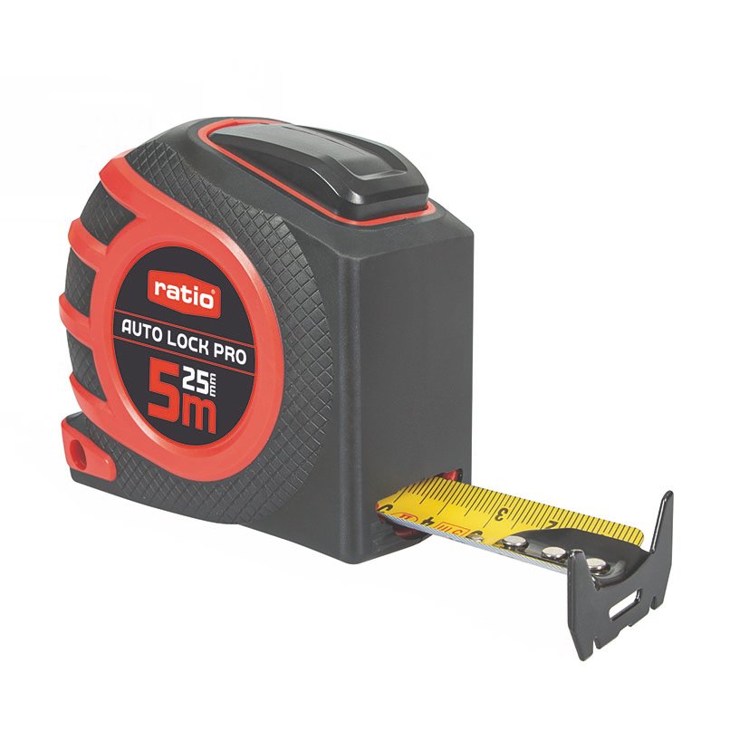 FLEXOMETRO CINTA 25/5MTS.AUTOLOCK PRO