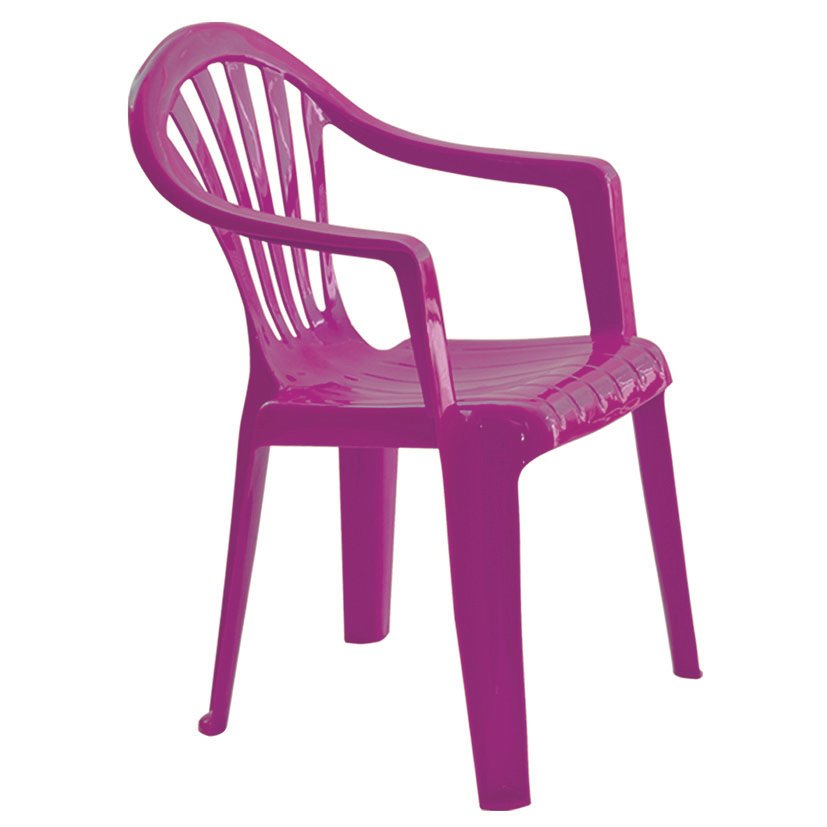 SILLA KID Fucsia Garden LIFE 36X32 5X49 Cm Azul mueble resina